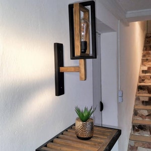 Wooden wall light, wooden wall light, wall mount, wall light, handmade