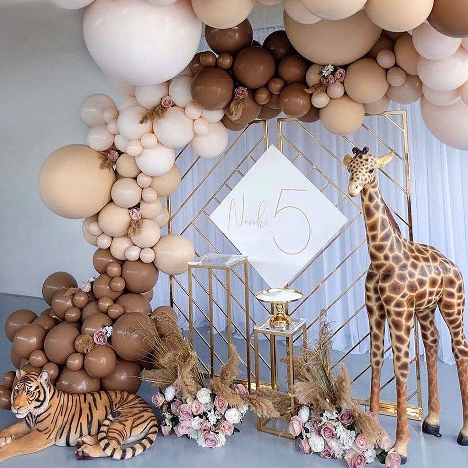 Coffee brown balloon setfiesta ballon arch kitwhite ballon | Etsy