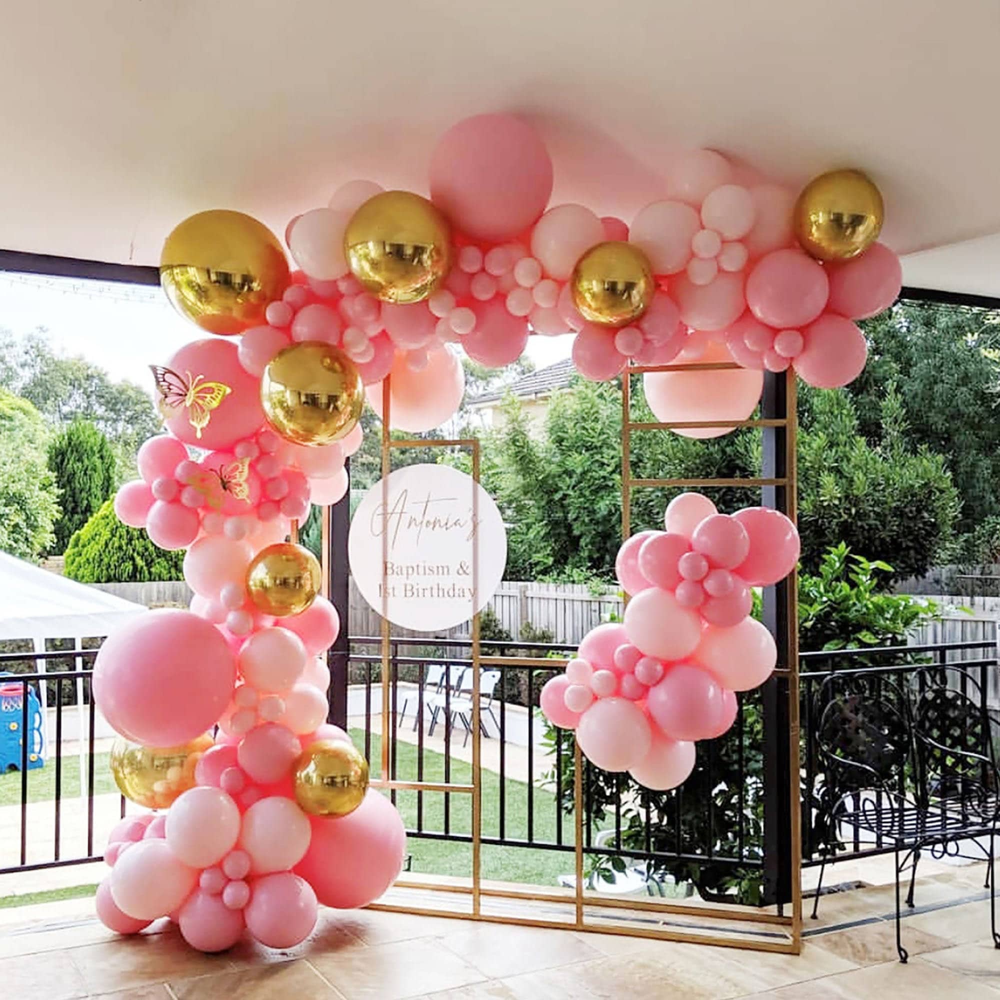 Pink gold balloon setfiesta ballon arch kitwhite ballon Etsy