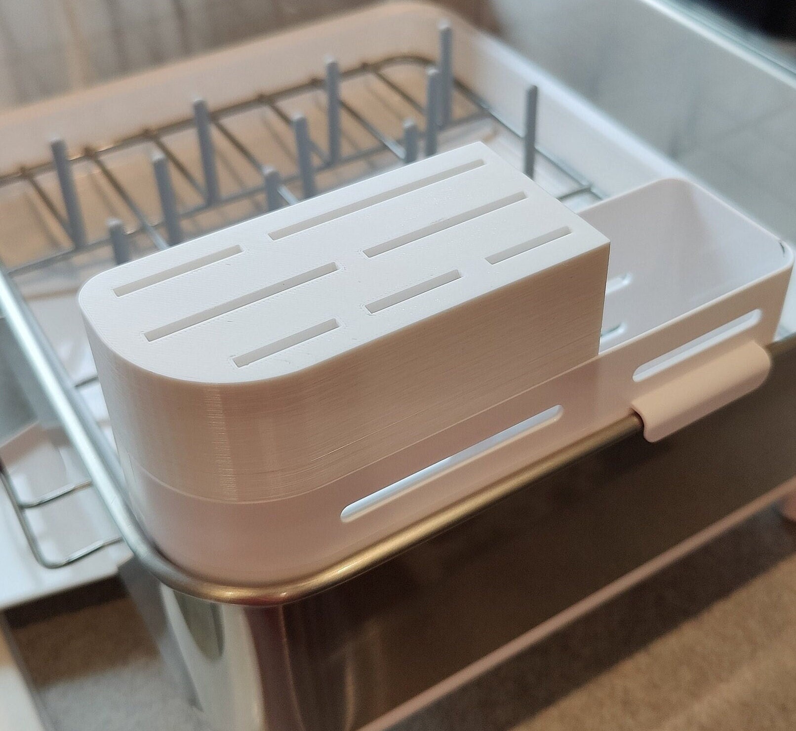 Simple Human 3D Printed Knife Block fits Current Model Dish Drainer Compact or Full Size for Simple Human Dish Rack NOT INCLUDED Etsy