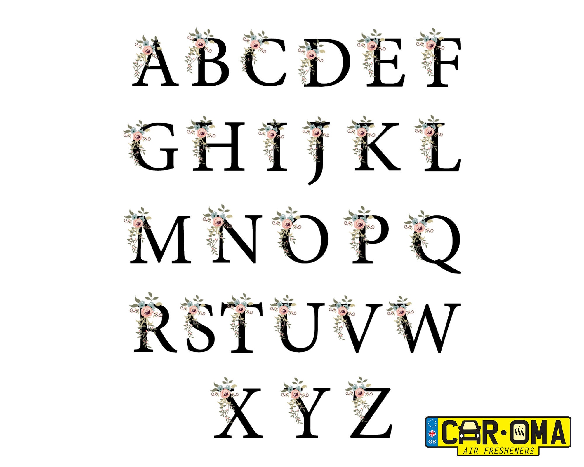 Personalised Car Air Freshener Initial Car Freshener His Etsy UK