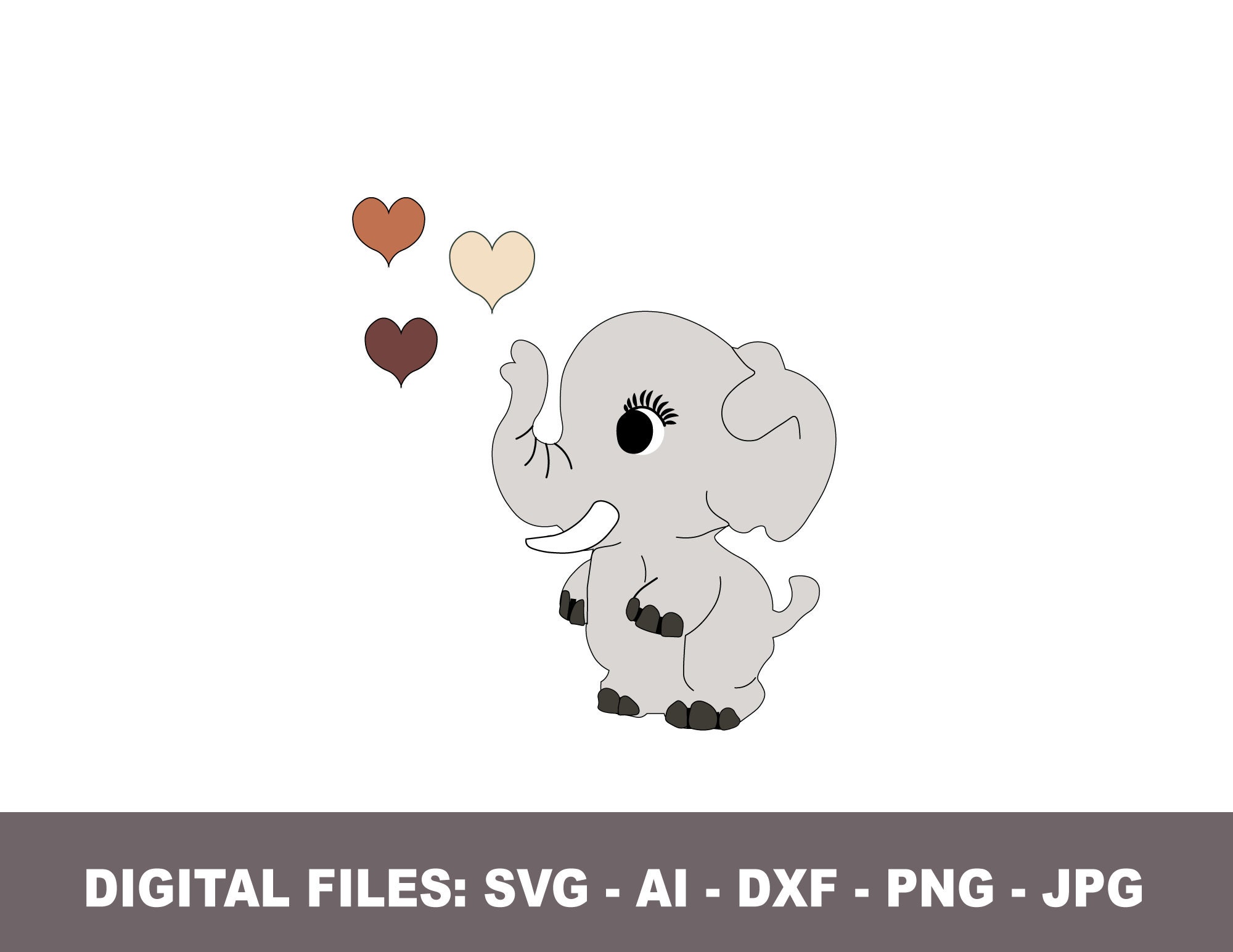 Baby Elephant svg Cute Baby Shower svg digital download | Etsy