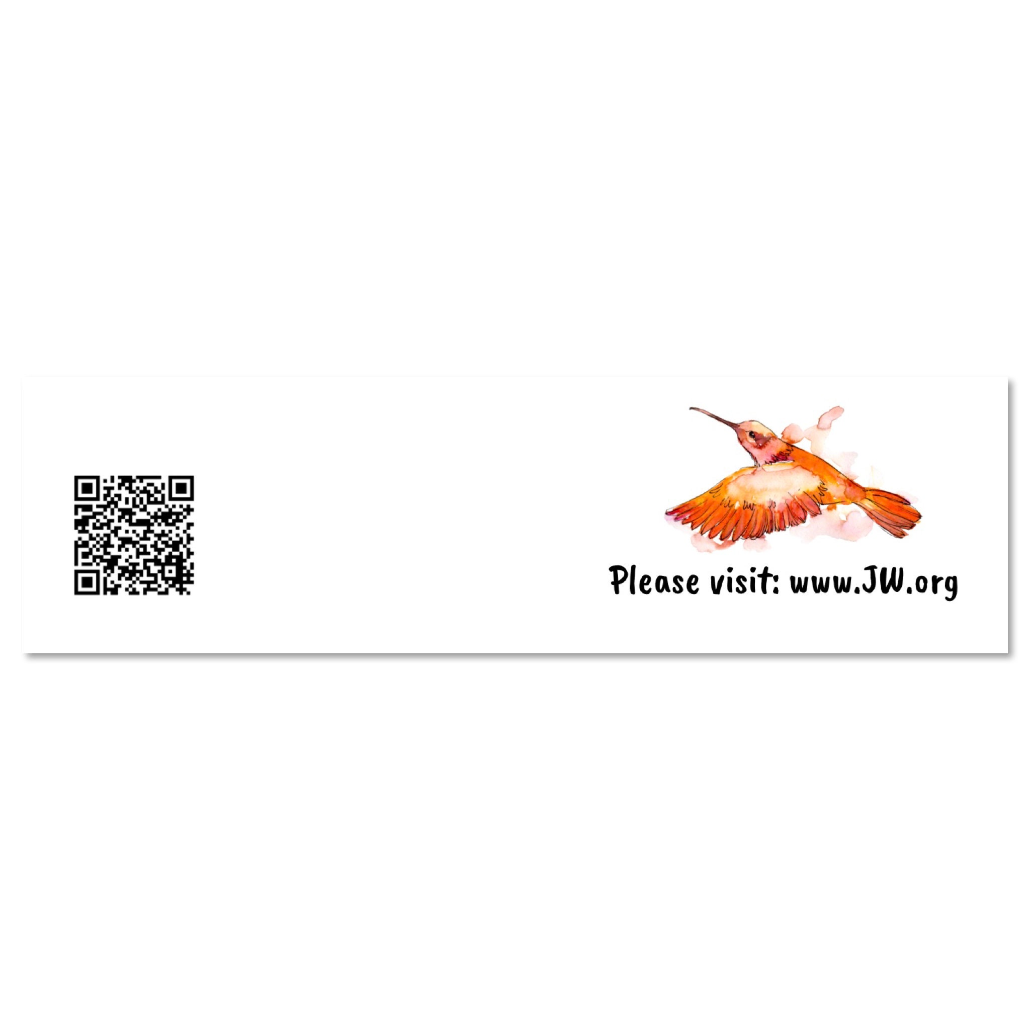 Hummingbird Letter Writing Paper – JW Ministry, Lined/unlined (QR Code ...