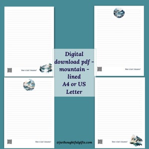 What is God’s Kingdom, Sep 2023 campaign, mix pack of 4 - Ministry Letter Writing Paper - A4 & US letter, QR code to watchtower article
