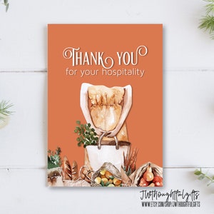 Obrigado pelo seu cartão de hospitalidade, cartão de felicitações JW, JW pensando em você, cartão gentil, hospitalidade, 058