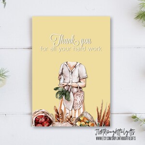 Grazie per tutto il tuo duro lavoro, biglietto di benvenuto, biglietto di auguri JW, JW pensando a te, biglietto gentile, ospitalità, 051