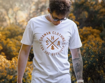 Camiseta de aventura orgánica / Camiseta blanca hombre / camiseta de forastero / camiseta de hombre suave y cómoda para la aventura diaria