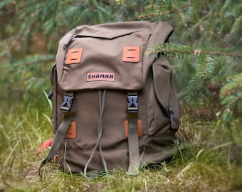 Adventure Backpack - Military green backpack - backpack for explorer - unisex backpack - urban explorer backpack - mountains backpack