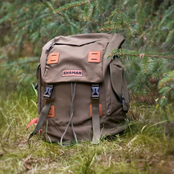 Adventure Backpack - Military green backpack - backpack for explorer - unisex backpack - urban explorer backpack - mountains backpack