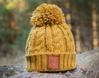 Mustard winter beanie for women - warm winter hat - women beanie hat - yellow winter beanie - winter hiking beanie - Gift for friend