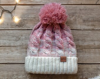Sale-----1980s NOS Pink Beanie Hat: Retro Ski Style - Etsy display picture 2