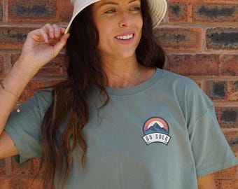 Women's Hiking Crop Top – Adventure Tee, Outdoor Clothing