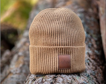 Oak Beanie, Beanie hat women, beanie chunky, cute beanie, recycled beanie, vegan beanie hat, eco friendly beanie, recycled cotton beanie