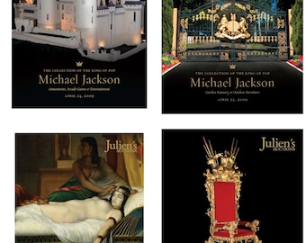 MICHAEL JACKSON 4x Julien's Auction Catalog Lot Bundle - Neverland