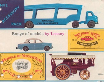 MATCHBOX Moko Lesney 1959 Katalog - Gjutna bilar Retro leksakssamlare - Konstverk FÄRG Fullständig digital skanning PDF E-bok - 24 sidor - Ladda ner