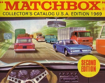 MATCHBOX Lesney 1969 Katalog 49x Sidor USA Collectors - Andra Upplagan Gjutna Bilar Retro Leksak - Färg Full Digital Scan - PDF E-bok