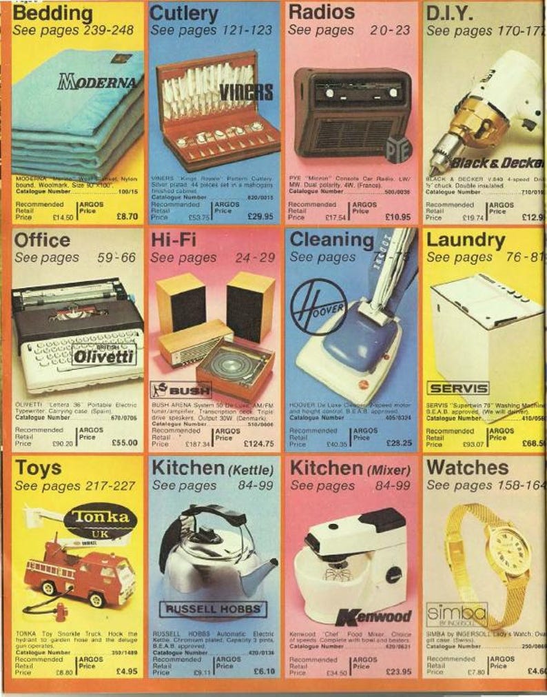 ARGOS Catalogue '1973 - 1974' 1ST U.K Edition! Nostalgia Fashion Design ...