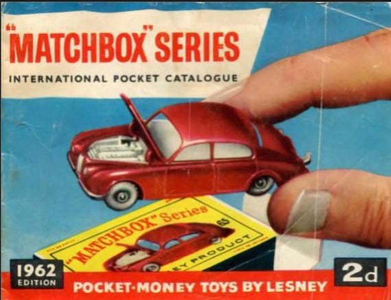 MATCHBOX Lesney 1962 Catalogue - Diecast Cars Retro Toy Collectors