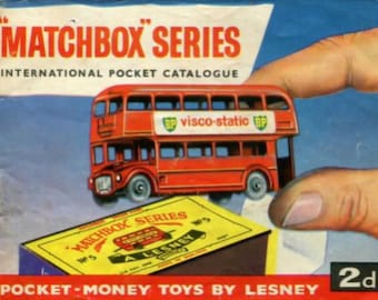 MATCHBOX Lesney 1961 Katalog - Gjutna bilar Retro leksakssamlare - Konstverk FÄRG Fullständig digital skanning PDF E-bok - 16 sidor - Ladda ner
