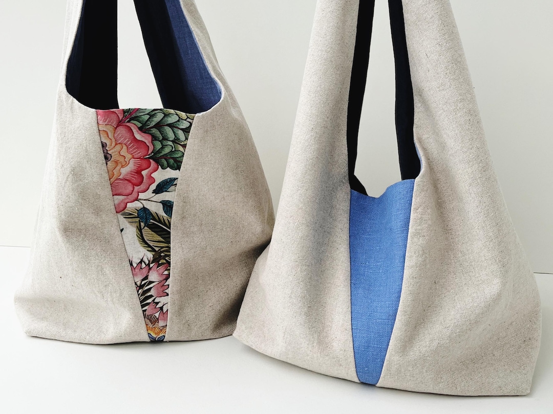 Triangle Tote Bag Sewing Pattern | Easy Shopper Bag PDF - Etsy