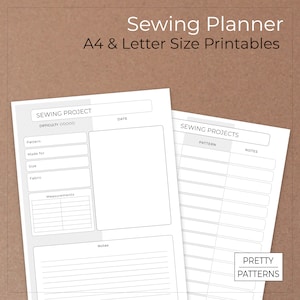 Printable Sewing Project Planner | Organize Your 2025 Projects Today