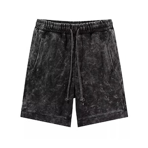 Acid Washed Unisex Essential Midweight Shorts Mineral Wash Vintage Style Great Holiday Gift Black Friday Cyber Monday Sale Now