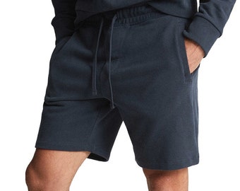 Black Adult Unisex Essential Midweight Athletic Fleece Shorts