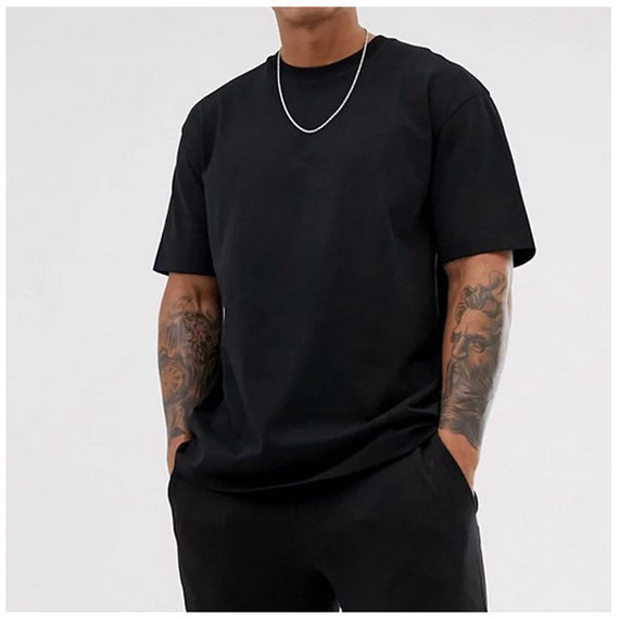 Classic Black T-shirt Oversize Hip Hop Street Wear Style Ready