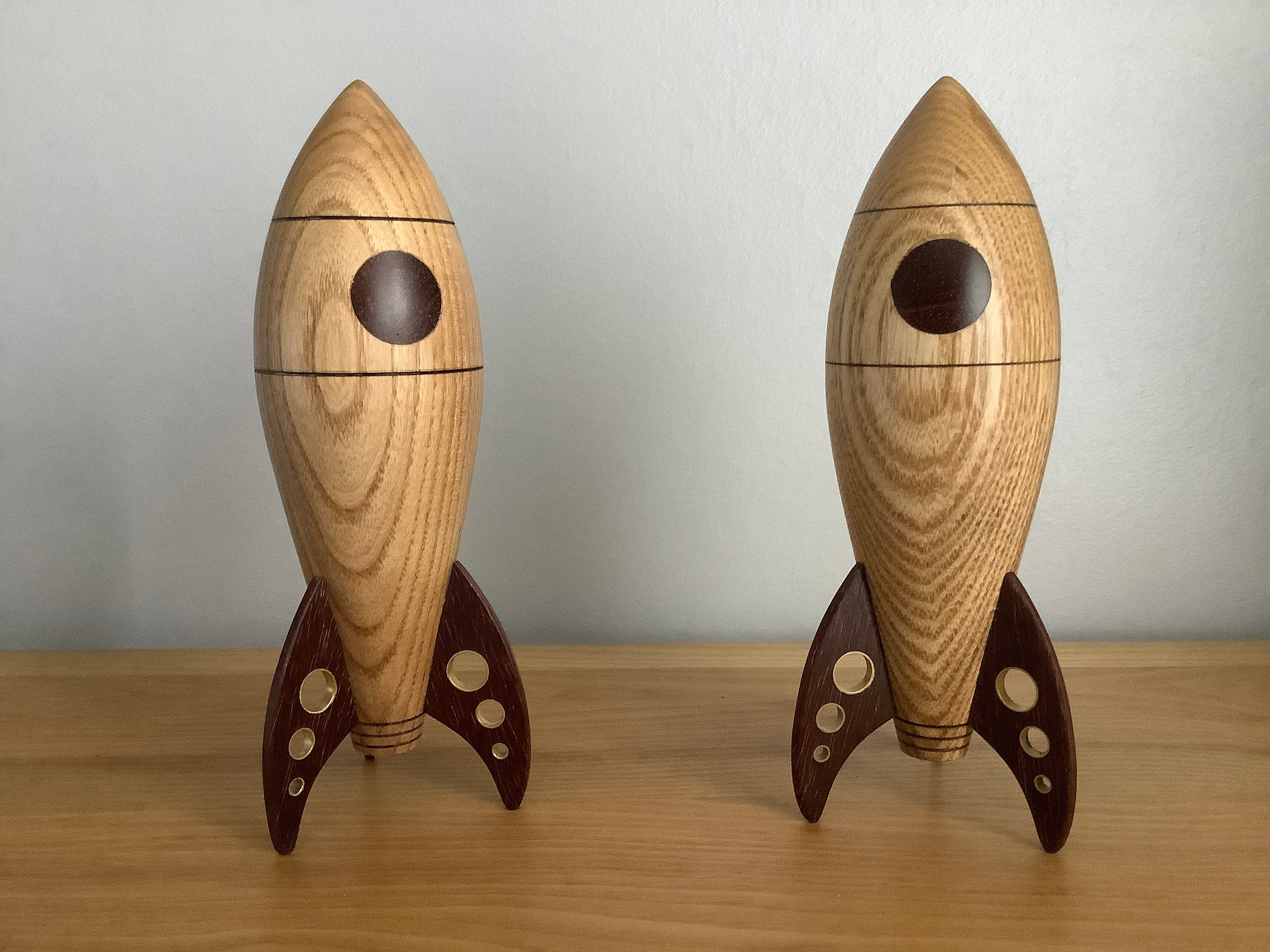Wooden Rocket/ Wood Rocket/ Wooden Space Rocket / Wood Space Etsy