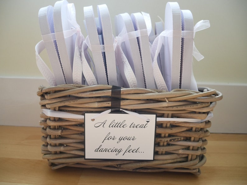 Wedding Flip Flop Basket Etsy