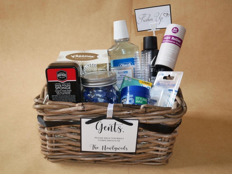 Wedding Bathroom Baskets Etsy