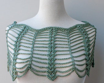 Gatsbycapelet “Josephine” pure mulberry silk, jade-colored, precious, Art Deco, textile summer jewelry, 1920s, spring accessory, unique piece