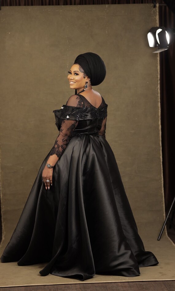 Black Ball Gown Female Dress Prom Dress 
