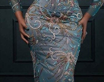 Luxury Crystal dress, corset dress, women’s wedding dress, African wedding dress, birthday party dress, prom dress