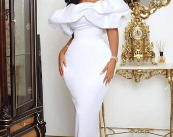 african white dress designs