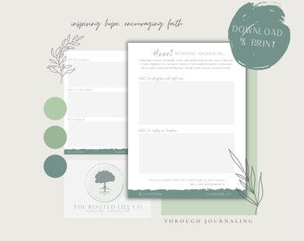Printable Prayer Journal Pages: Faith Journal (8.5 x 11) (Digital Download)