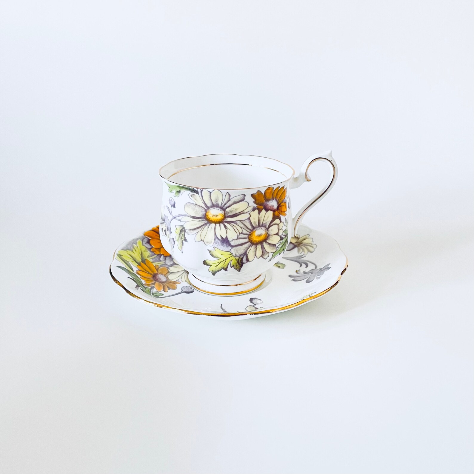 Tea Cup Saucer and Spoon Set Vintage Tea Cup Set Tea Cup Etsy