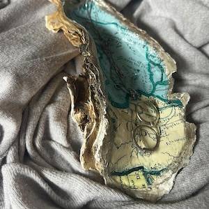 Decoupage ring dish| Decoupage Shell |