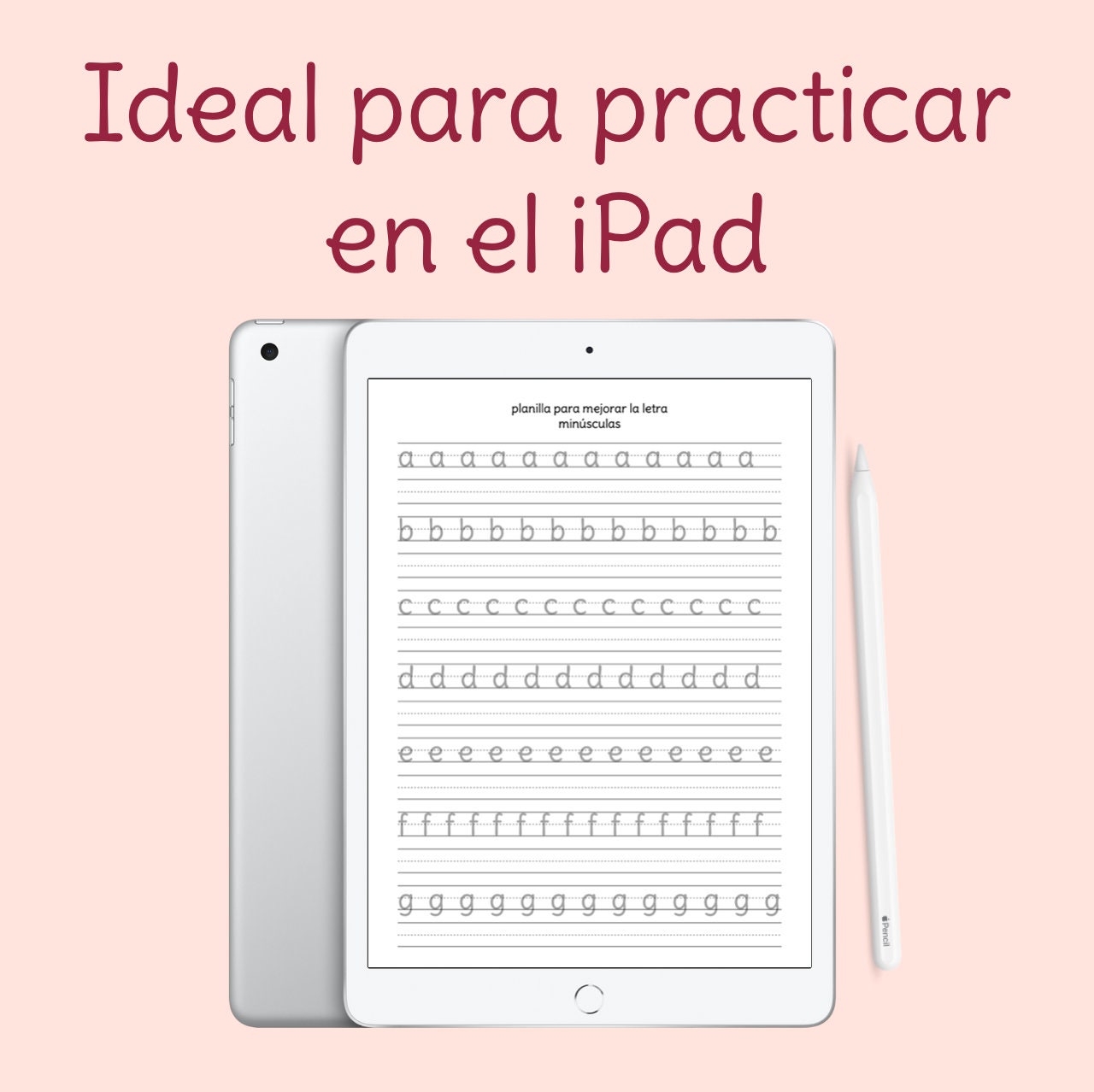 Planilla para mejorar tu letra de molde o script Hojas de | Etsy