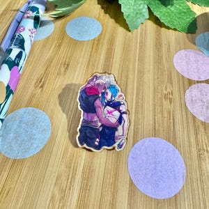 タイムボム木製ピン：ジンクスとエコー、アーケインリーグ・オブ・レジェンドファンアート
