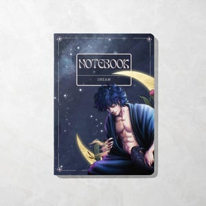 Dream of the Endless Stapled Notebook, Lord Morpheus Sketchbook Gift, The Sandman inspired Handmade Stationary