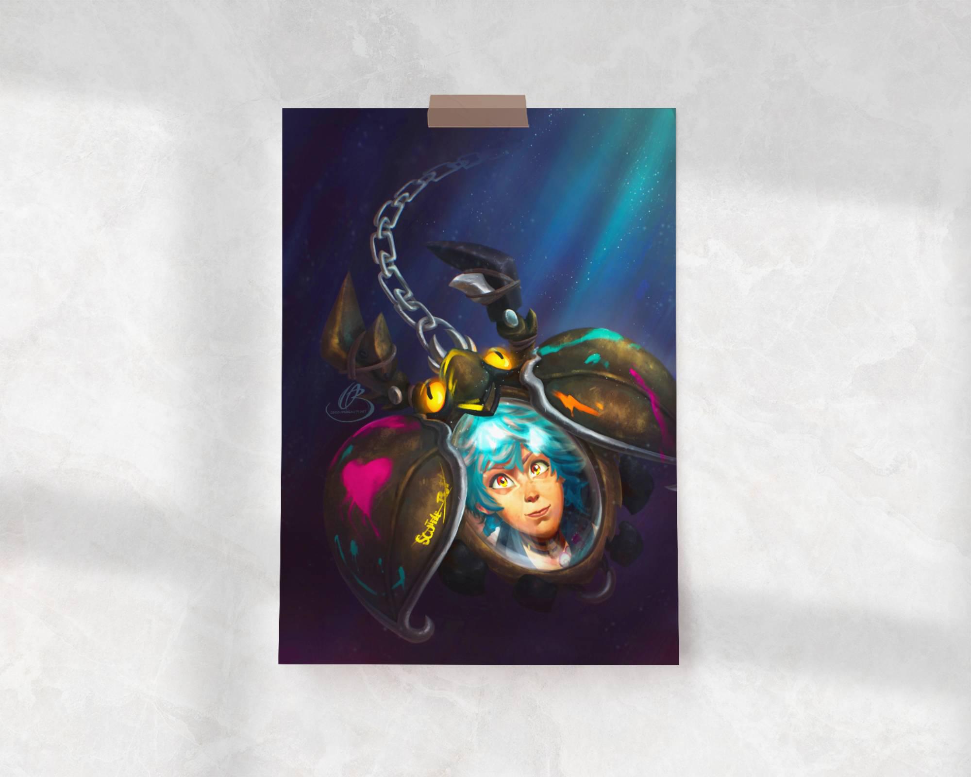 Arcane Isha Locket Art Print: League of Legends Fan Gift - Etsy