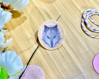 School of the Wolf (The Witcher) Pin Badge, Resin Pin, Shrink Plastic, Resin Art, Small Gifts, Handmade Pin, Illustrated Jewelry