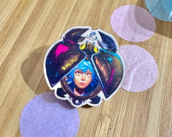 Isha Jinx-herdenkingsspeld: Arcane League of Legends-fanart