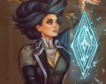 Lune (clair Obscur: Expedition 33) Art Print // Anime, Indie