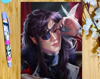 Art Print - Hua Cheng | Fanart | Heaven Official's Blessings | Demon | Fantasy | Painting | Illustration | Gift for her | Unique gift