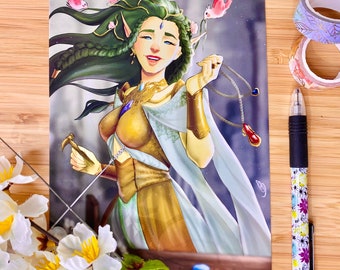 Art Print - Princess Elf | Fantasy Art | Painting | Illustration | Gift for her | Unique gift | Fairy tale art