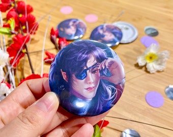 Hua Cheng Pin Badge | Heaven Officials Blessings | plastic | fanart | manga | anime | Small Gifts | Handmade Pin | Illustrated Jewelry