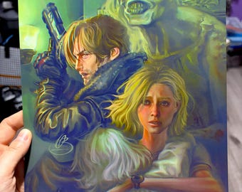 Resident Evil Art 9 Requiem Poster – Leon Kennedy Fan Art Wall Print