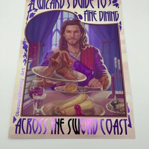 Gale BG3 Funny Foil Print A4, Baldur's Gate 3 Fan Art Poster, Game inspired Merch, Tabletop RPG Decor, Gamer Birthday Gift